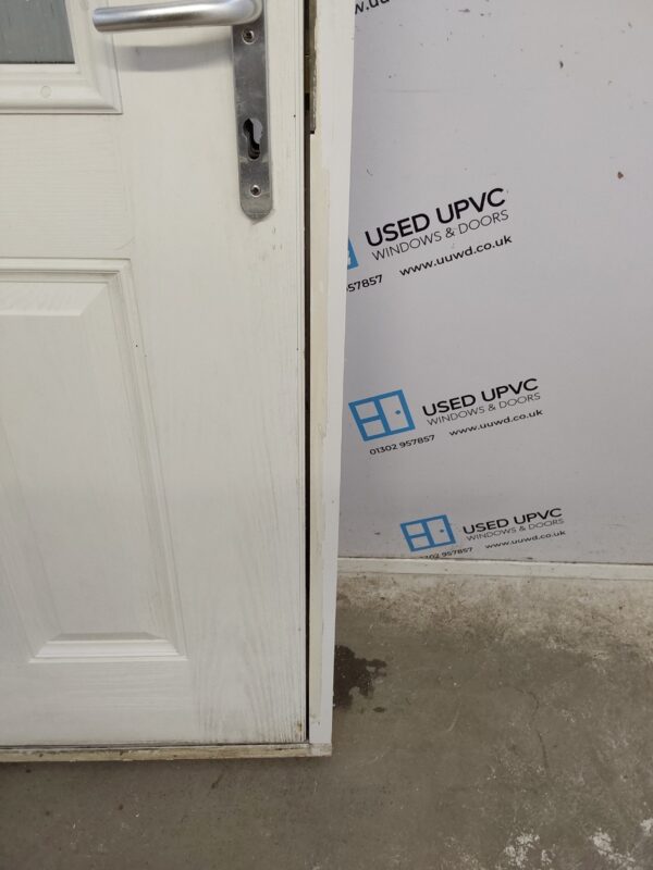 Used White Composite Back Door 995mm x 2095mm 0738 - Image 11