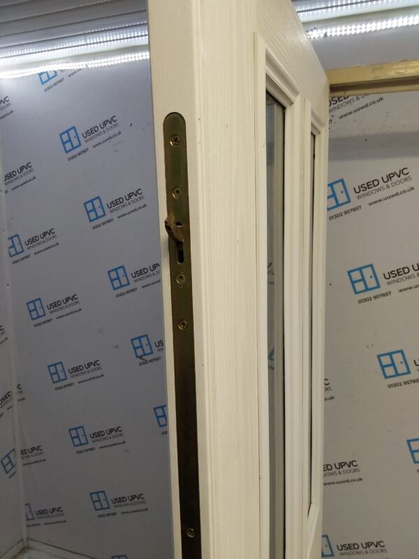 Used White Composite Back Door 995mm x 2095mm 0738 - Image 4