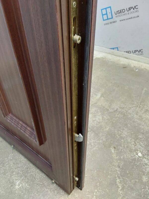 Used Woodgrain Upvc Front Door 885mm x 2045mm (Reduce To 865mm) 0159 - Image 6