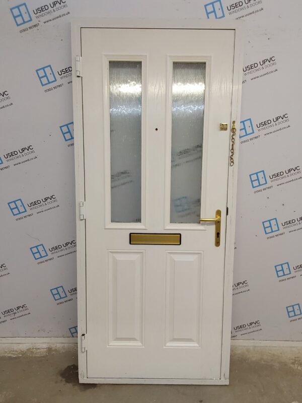 Used White Composite Front Door 920mm x 2110mm 0156 - Image 9