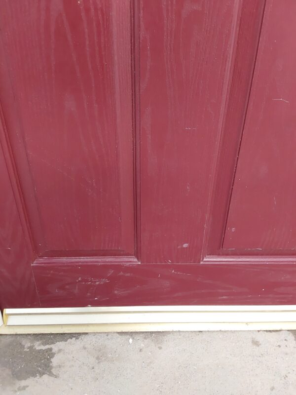 Used Red (Maroon) Composite Front Door 900mm x 2025mm 0115 - Image 9