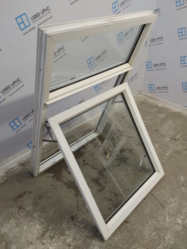 Used White Upvc Window 875mm x 1345mm LW0090 - Image 3