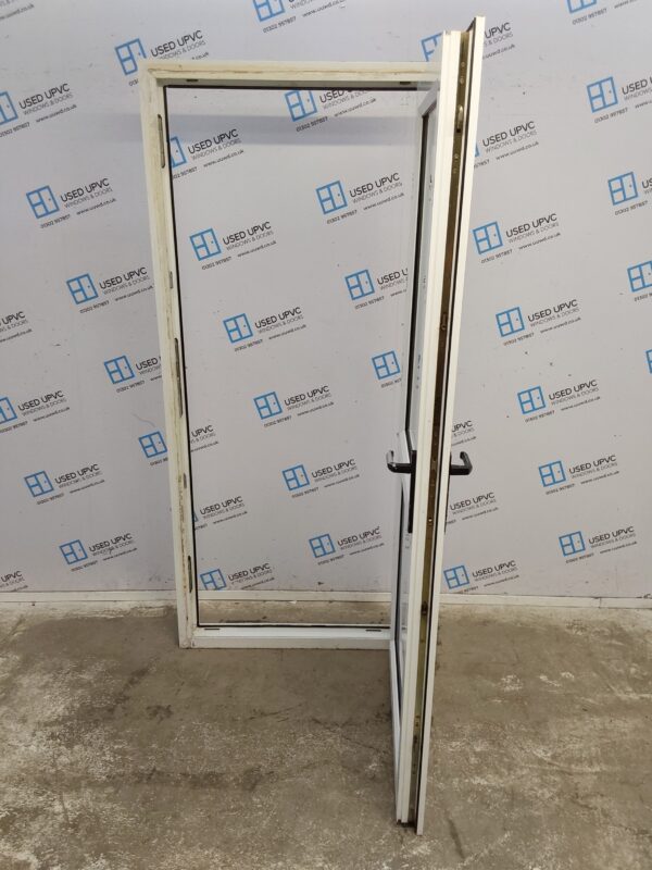 Used White Upvc Back Door 895mm x 2025mm 0641 - Image 3