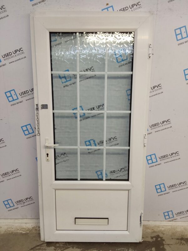 Used White Upvc Front Door 945mm x 1990mm 0101 - Image 2