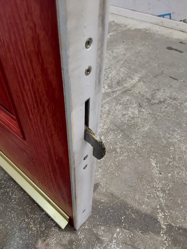 Used Red Composite Front Door 880mm x 2100mm 0041 - Image 9