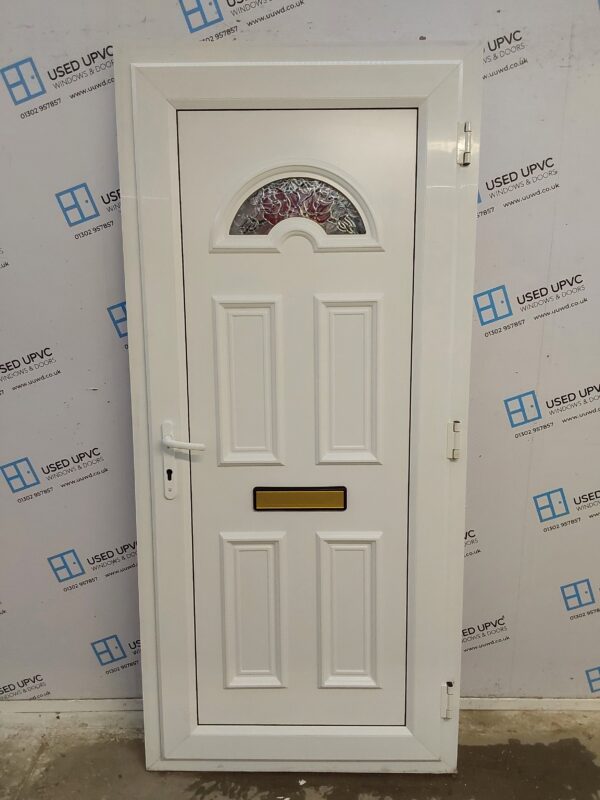 Used White Upvc Front Door 925mm x 2030mm 0030 - Image 2