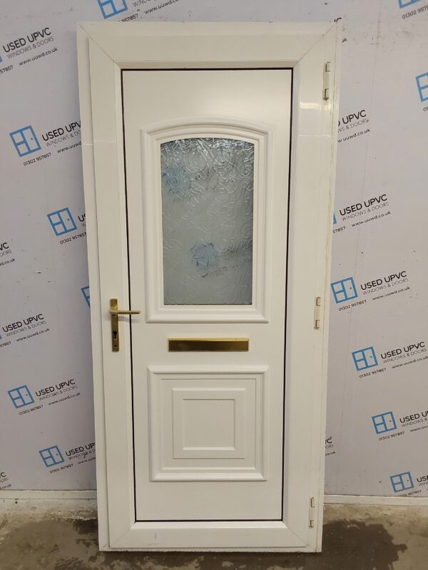 Used White Upvc Front Door 920mm x 2040mm (reduce to 900mm) 0050 - Image 2