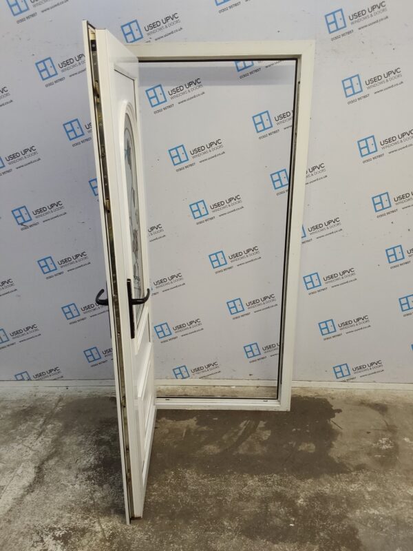 Used White Upvc Back Door 900mm x 2005mm 0056 - Image 3