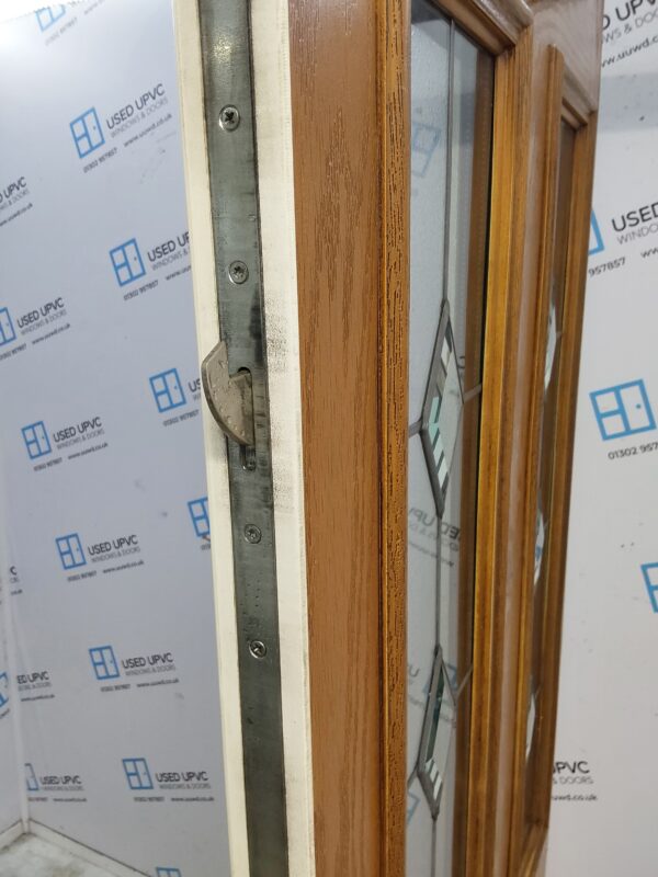 Used Oak Composite Front Door 870mm x 2125mm 0006 - Image 6