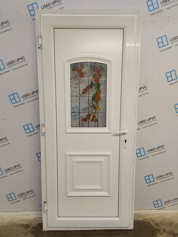 Used White Upvc Back Door 920mm x 2105mm 0320 - Image 2