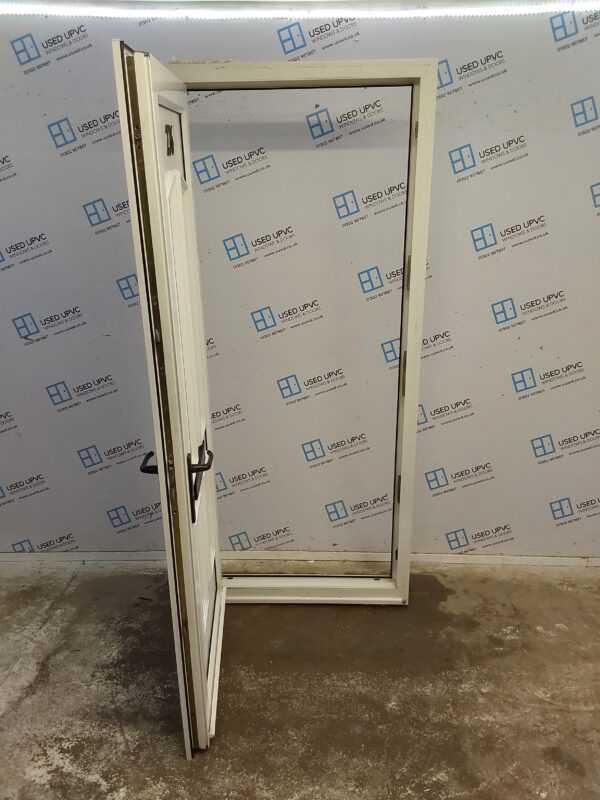 Used White Upvc Front Door 900mm x 2090mm (reduce to 885mm) 0094 - Image 3