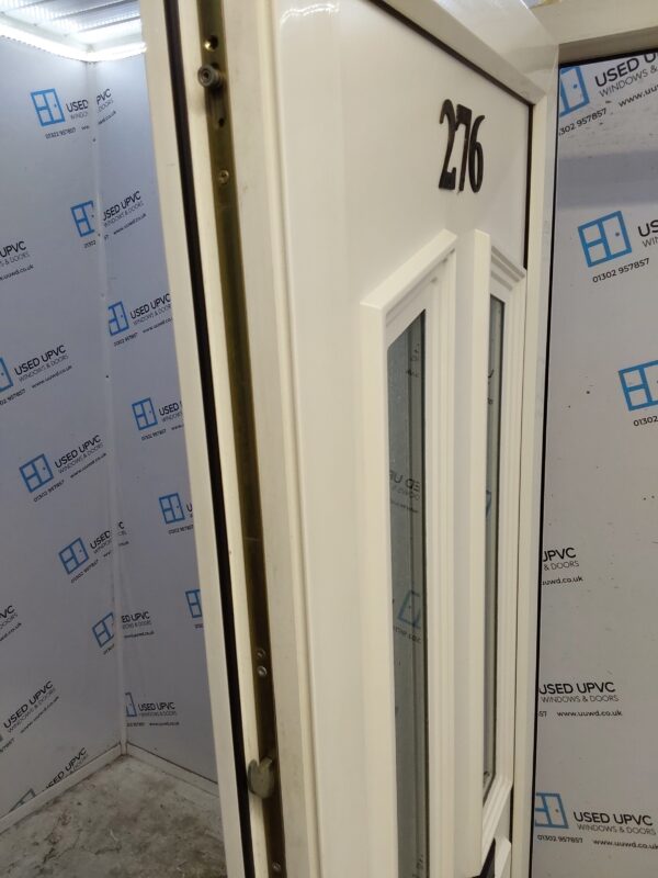 Used White Upvc Front Door 900mm x 2090mm (reduce to 885mm) 0094 - Image 6