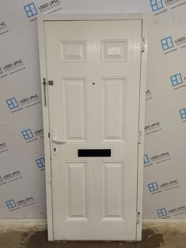 Used White Composite Front Door 910mm x 2075mm C7D057 - Image 2