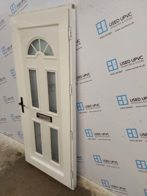 Used White Upvc Front Door 910mm x 2045mm C7D058 - Image 4