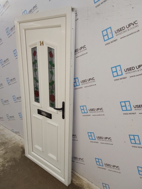 Used White Upvc Front Door 925mm x 2095mm C7D059 - Image 4