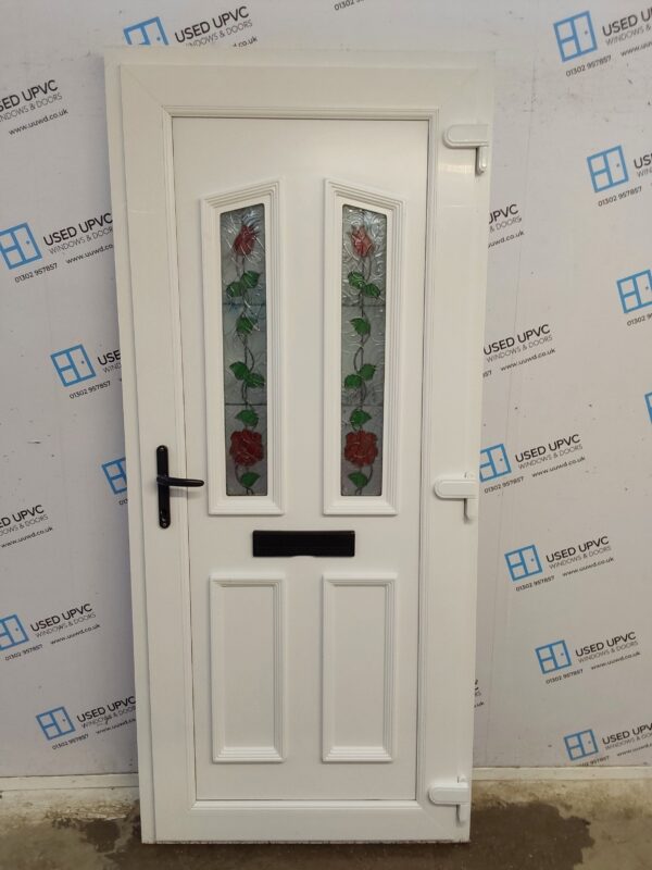 Used White Upvc Front Door 925mm x 2095mm C7D059 - Image 2