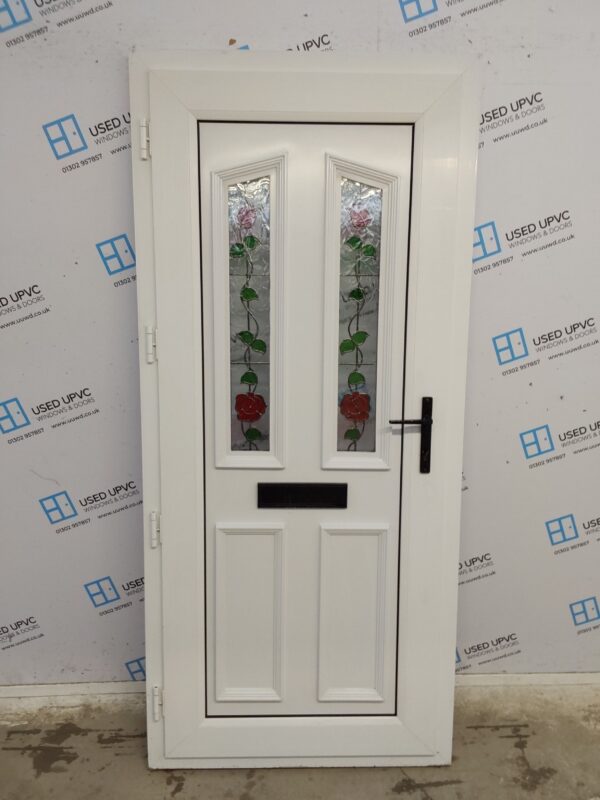 Used White Upvc Front Door 910mm x 2020mm C6004 - Image 2