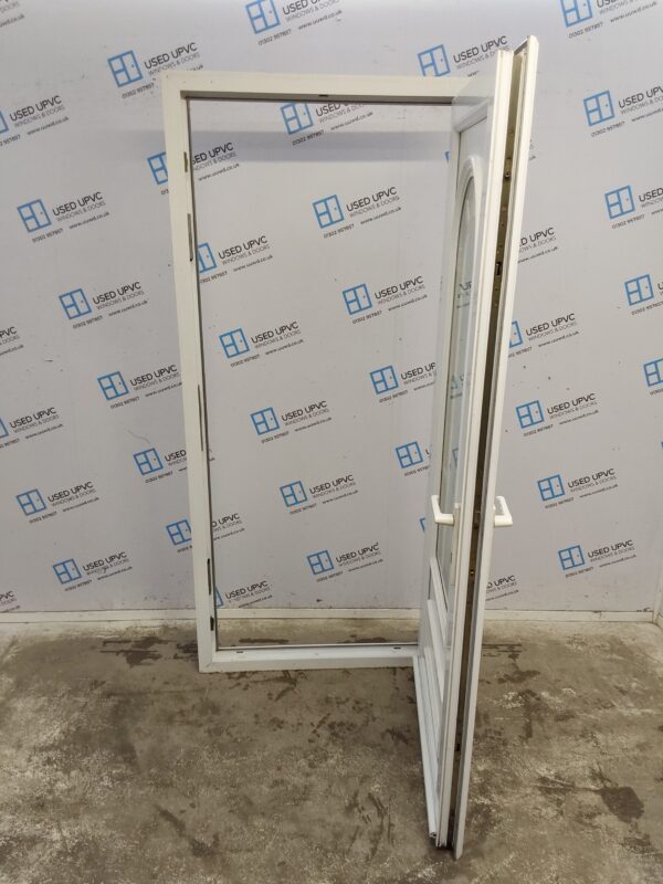 Used White Upvc Back Door 925mm x 2025mm (Reduce To 910mm) C6013 - Image 3