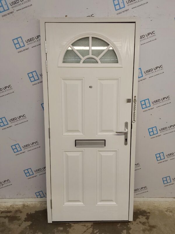 Used Black Composite Front Door 905mm x 2035mm C8D44 - Image 2