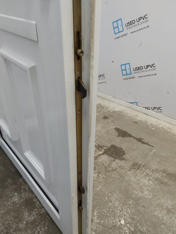 Used White Upvc Back Door 925mm x 2080mm (Reduce To 910mm) C8D77 - Image 7