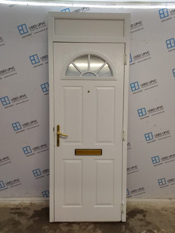 Used White Composite Front Door 865mm x 2300mm 0641 - Image 2