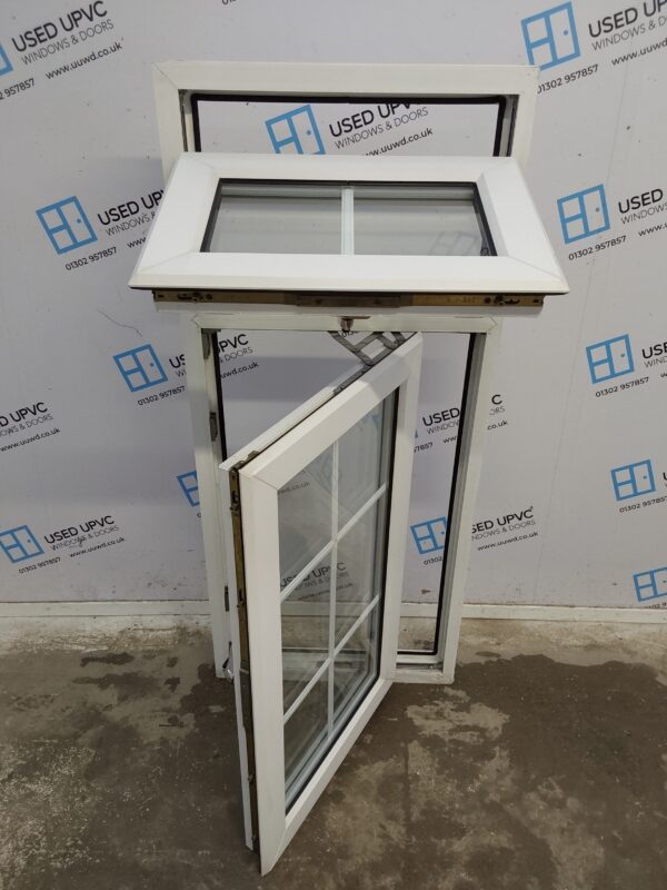 Used White Upvc Window 585mm x 1320mm C4W124 - Image 2