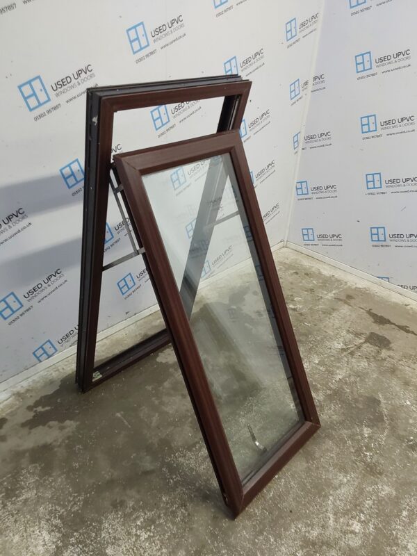 Used Woodgrain Upvc Window 620mm x 1310mm C4W129 - Image 3