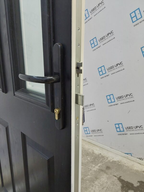 Brand New Black Composite Door 860mm x 2130mm ND82 - Image 5