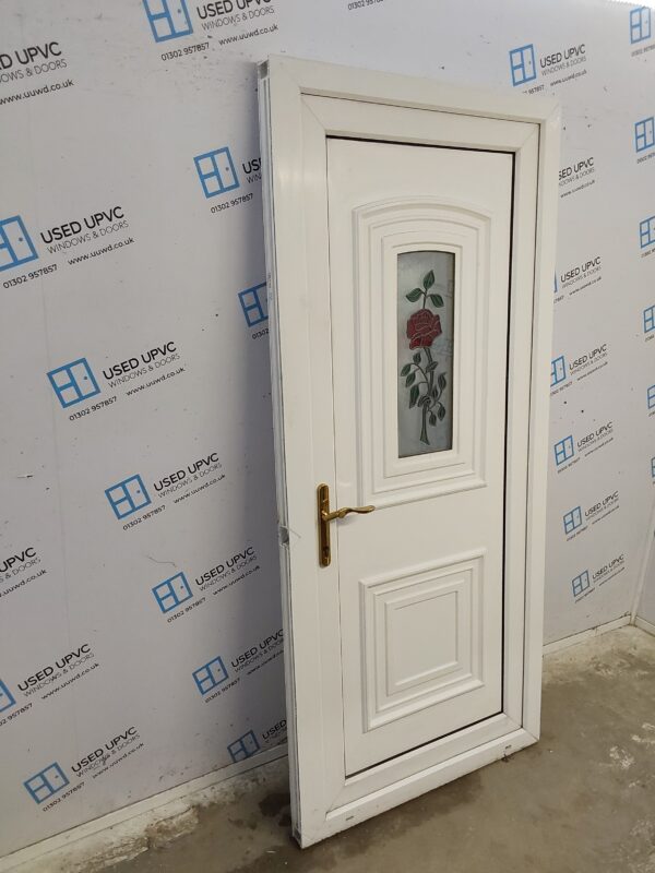 Used White Upvc Back Door 935mm x 2075mm 0550 - Image 4