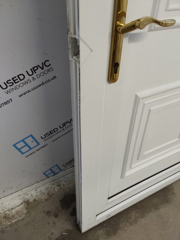 Used White Upvc Back Door 935mm x 2075mm 0550 - Image 5