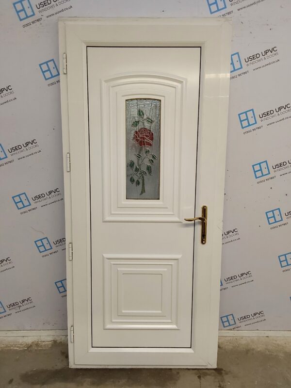 Used White Upvc Back Door 935mm x 2075mm 0550 - Image 2