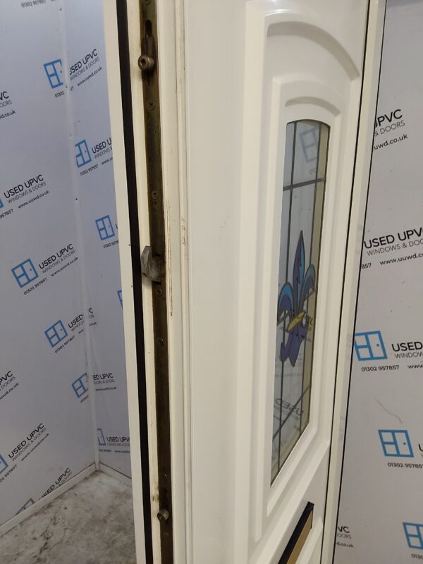 Used White Upvc Front Door 870mm x 2095mm 0400 - Image 4