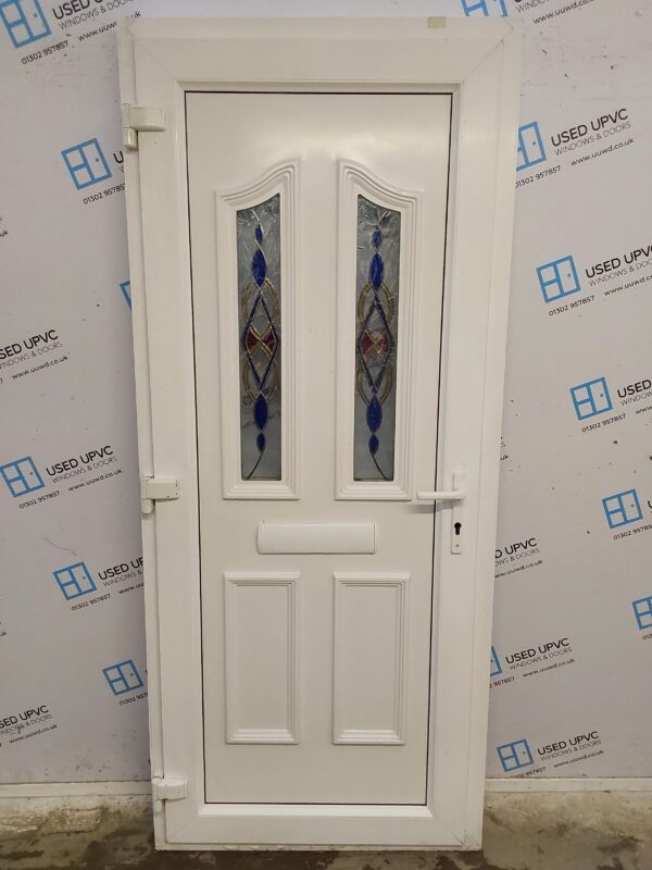 Used White Upvc Front Door 900mm x 2100mm 0369 - Image 2