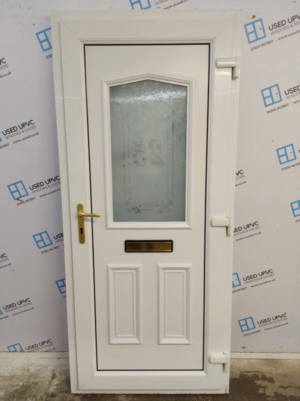 Used White Upvc Front Door 920mm x 2070mm 0287 - Image 2