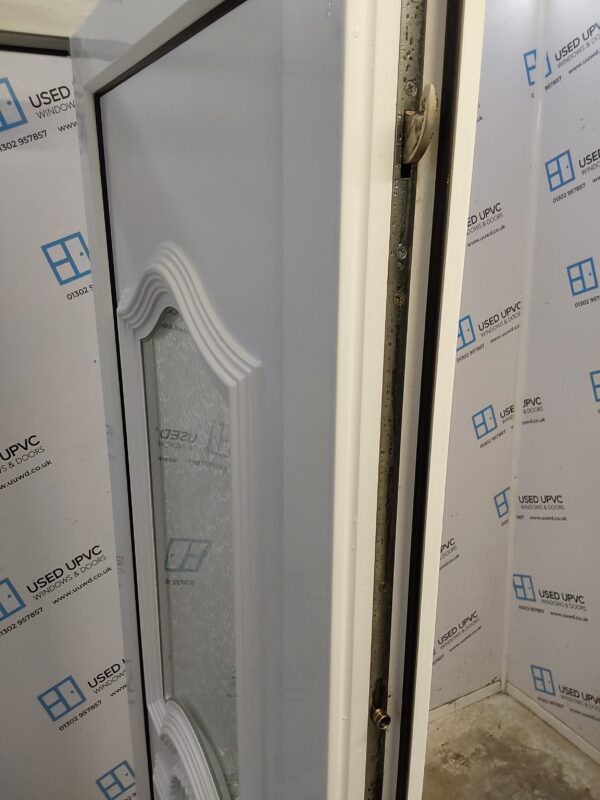 Used White Upvc Front Door And Side Panel 1290mm x 2070mm DS002 - Image 4