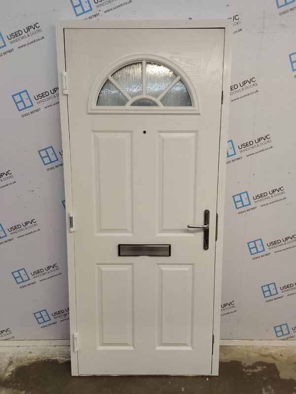 Used White Composite Front Door 905mm x 2030mm 0094 - Image 2