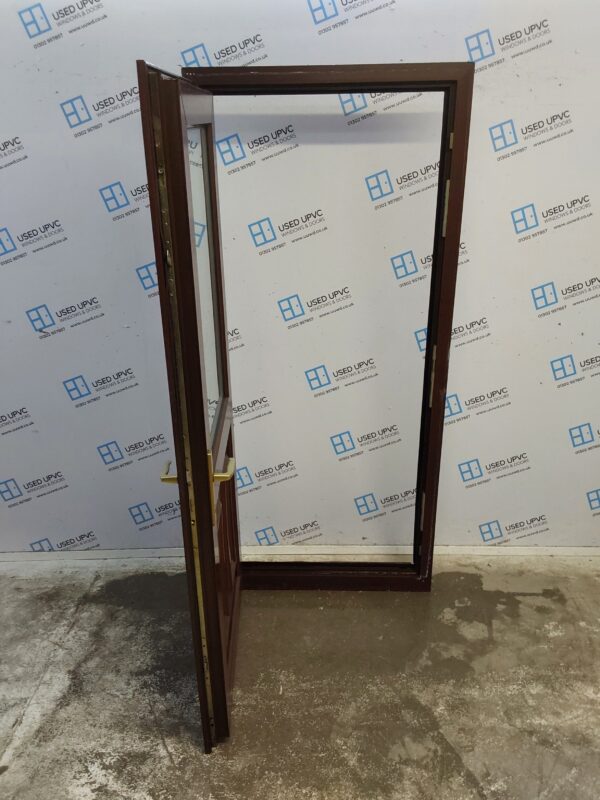 Used Woodgrain Upvc Back Door 900mm x 2025mm 0087 - Image 3