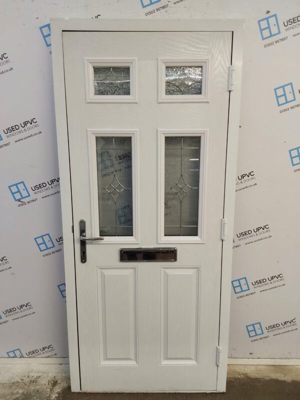 Used Black Composite Front Door 900mm x 2000mm 0028 - Image 2