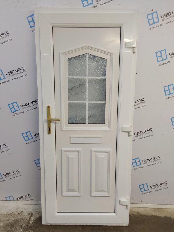 Used White Upvc Front Door 880mm x 2040mm 0050 - Image 2