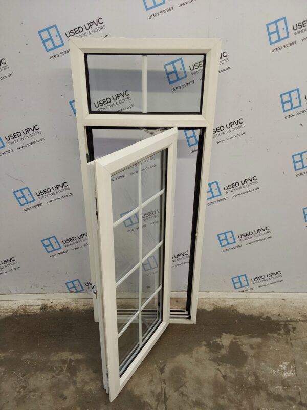 Used White Upvc Window 595mm x 1490mm W0311 - Image 2