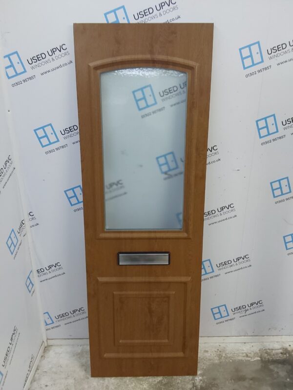 Used Oak Upvc Front Door Panel 590mm x 1772mm x 24mm 24UFDP004 - Image 2