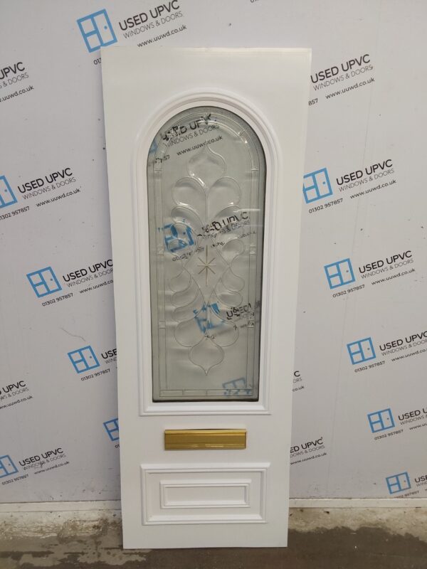 Used White Upvc Front Door Panel 630mm x 1774mm x 28mm UFDP0012 - Image 2