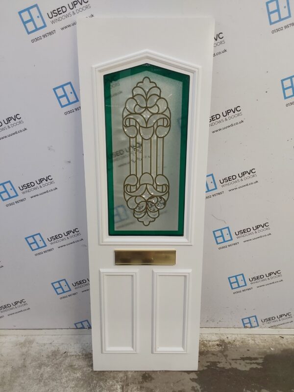 Used White Upvc Front Door Panel 586mm x 1788mm x 28mm UFDP0013 - Image 2