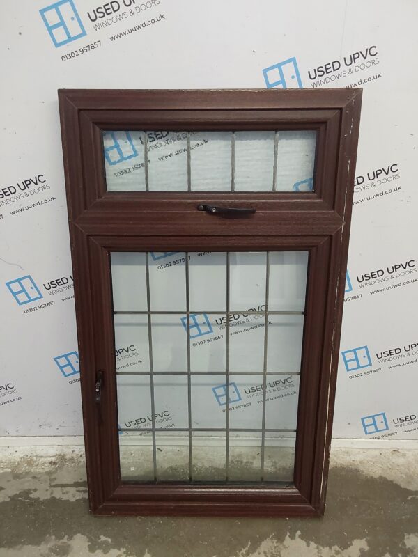 Used Woodgrain Upvc Window 800mm x 1360mm C2A014 - Image 3