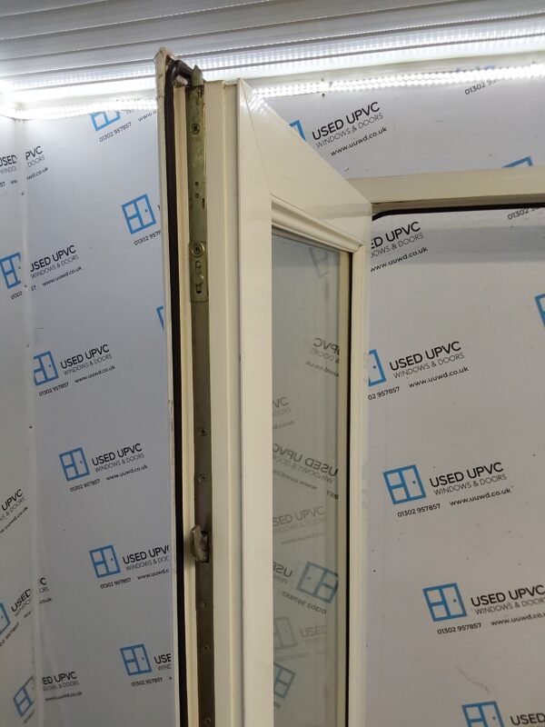 Used White Upvc French Doors 1600mm x 2070mm EA3 - Image 3