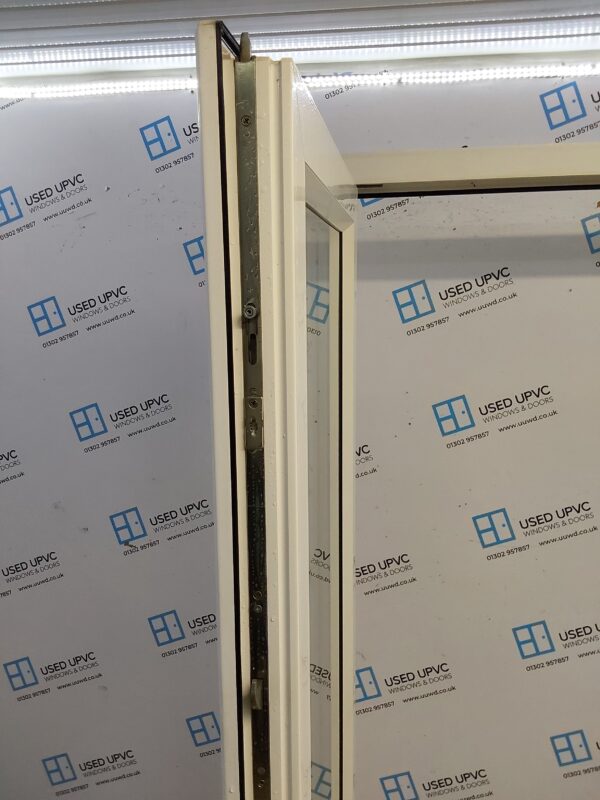 Used White Upvc French Doors 1570mm x 2070mm EA20 - Image 3