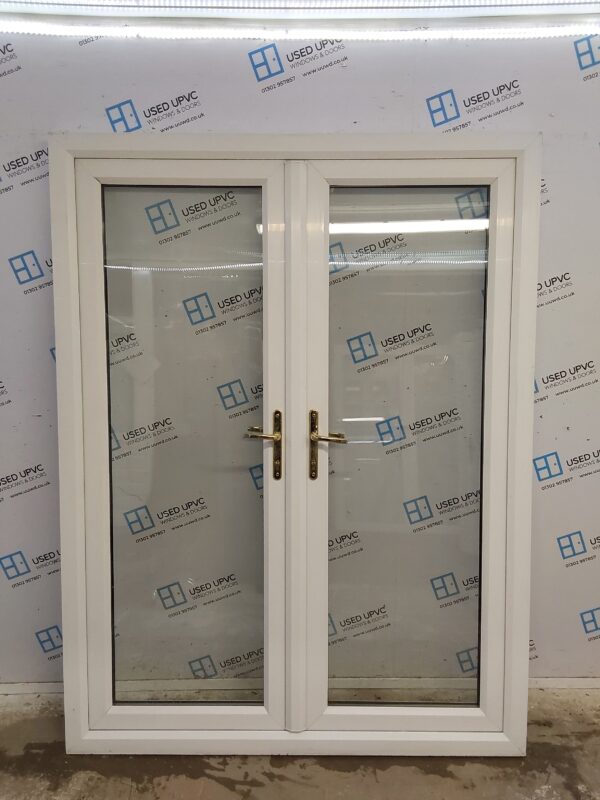 Used White Upvc French Doors 1570mm x 2070mm EA20 - Image 6