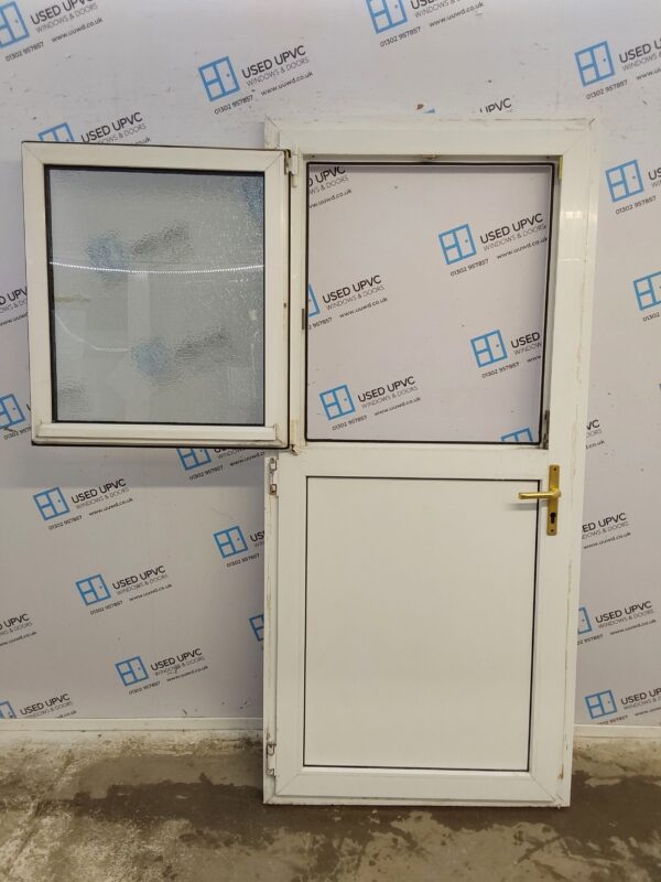 Used White Upvc Stable Door 935mm x 2035mm 0579 - Image 4