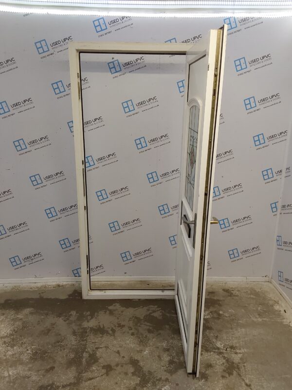 Used White Upvc Front Door 905mm x 2090mm 0049 - Image 3