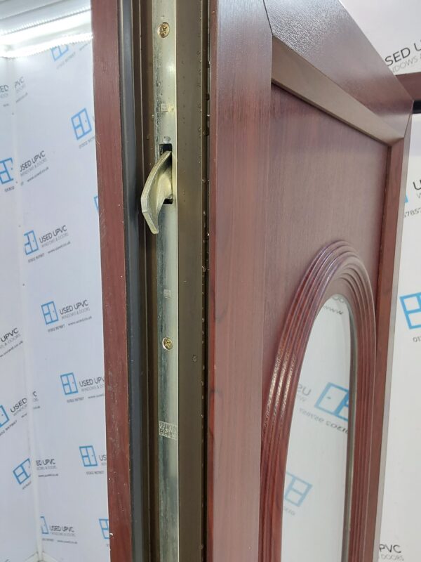 Used Rosewood Upvc Front Door 880mm x 2030mm (reduce to 865mm) 0641 - Image 7